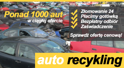 auto-zlom Firma recyklingowa z Radostowic posiada w swojej ofercie ponad 600 aut. Złomujemy samochody w każdy stanie ! Kasacja pojazdów na śląsku ? Tylko auto recykling